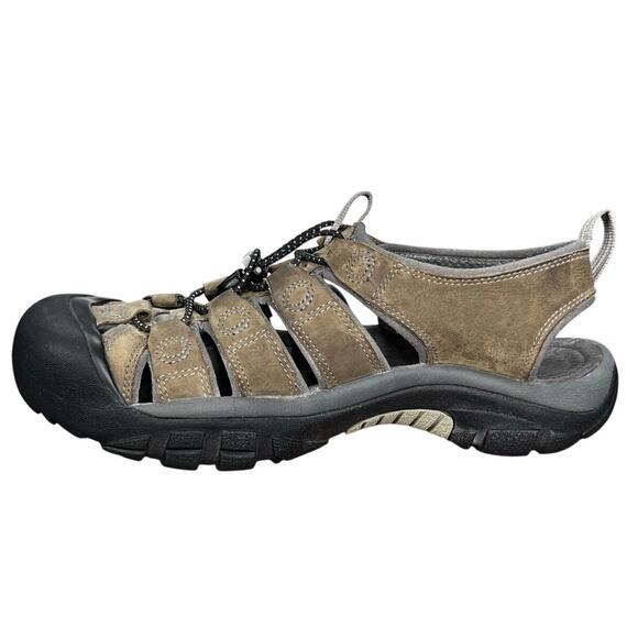 Keen Men’s Newport H2 Brown Leather Trail Hiking Sandals Size US 9
